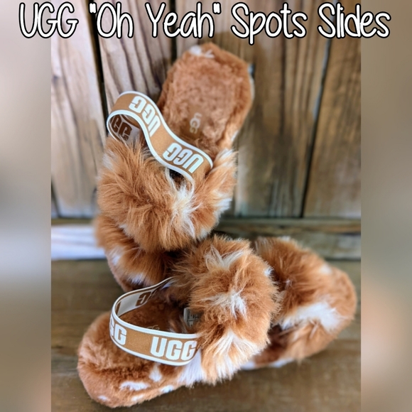 UGG Shoes - UGG "Oh Yeah" Spots Slides, Size 7